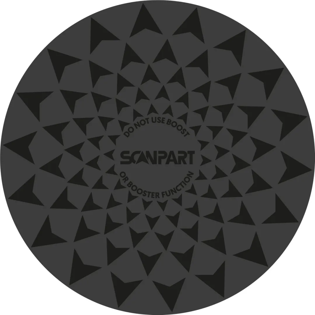 Scanpart Inductie Beschermmatjes 4-delig - 20cm/26cm - Siliconen - Zwart