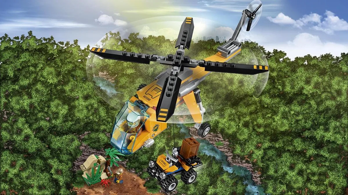 LEGO City Jungle Vrachthelikopter 60158 - 201 Stukken - afbeelding 6 van 6