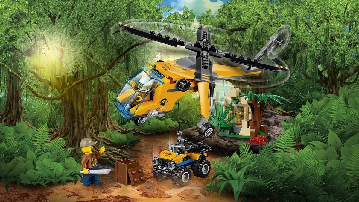 LEGO City Jungle Vrachthelikopter 60158 - 201 Stukken