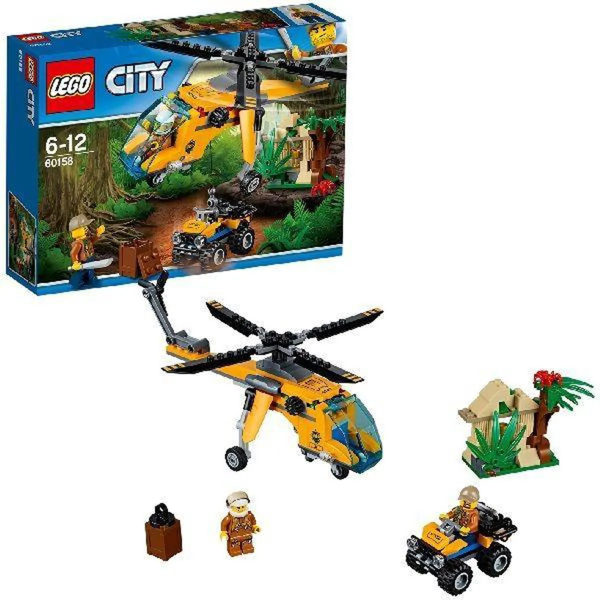 LEGO City Jungle Vrachthelikopter 60158 - 201 Stukken