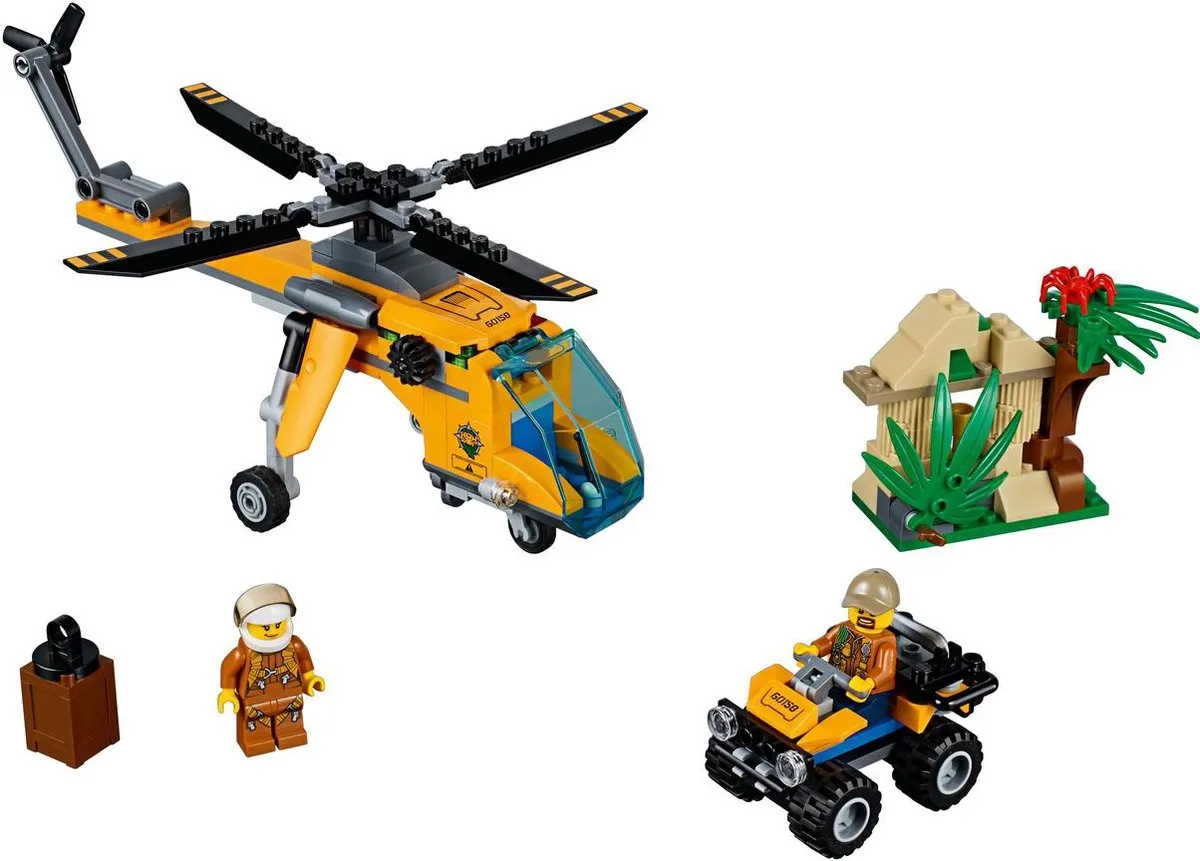LEGO City Jungle Vrachthelikopter 60158 - 201 Stukken