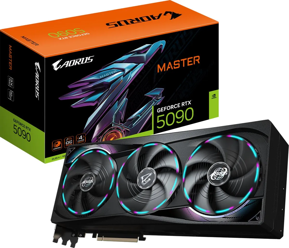 Gigabyte NVIDIA GeForce RTX 5090 AORUS MASTER 32G Videokaart
