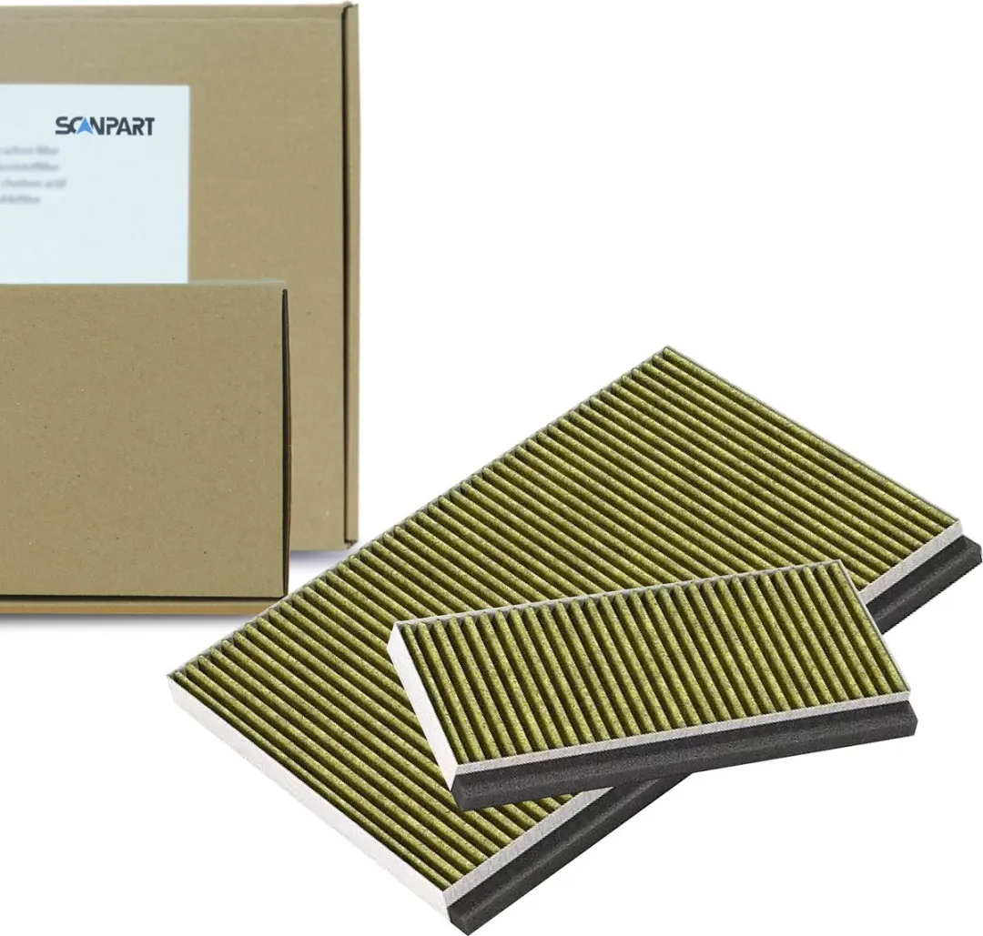 Scanpart CleanAir Plus Actief Koolstoffilter - 2 Stuks - Geel