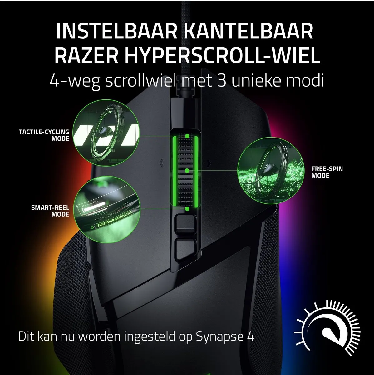 Razer Basilisk V3 Gaming Muis 35K DPI - Zwart