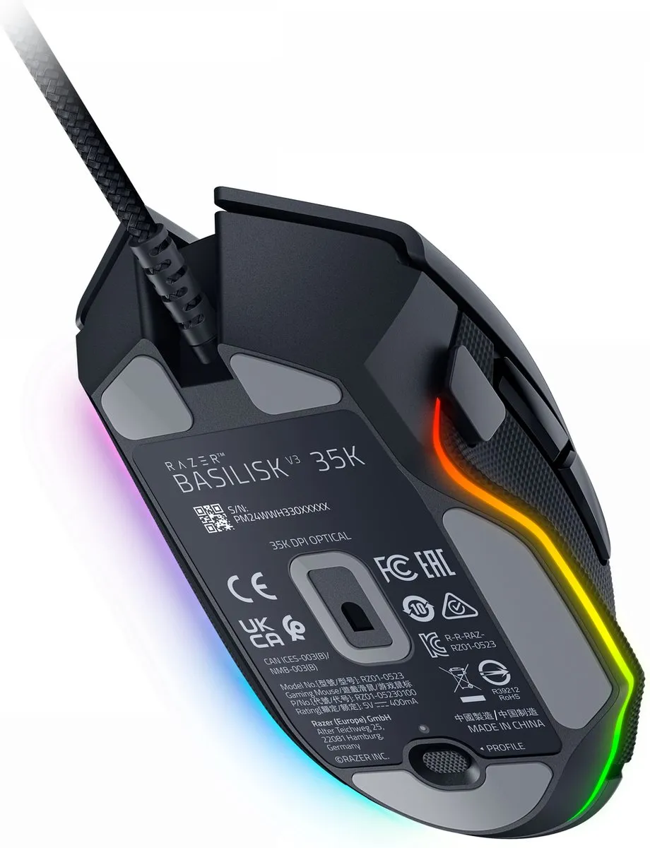 Razer Basilisk V3 Gaming Muis 35K DPI - Zwart