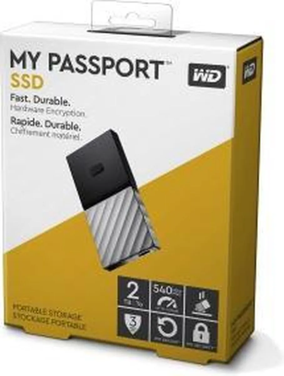 Western Digital My Passport SSD WDBKVX0020PSL-WESN 2TB - Zwart - afbeelding 5 van 6