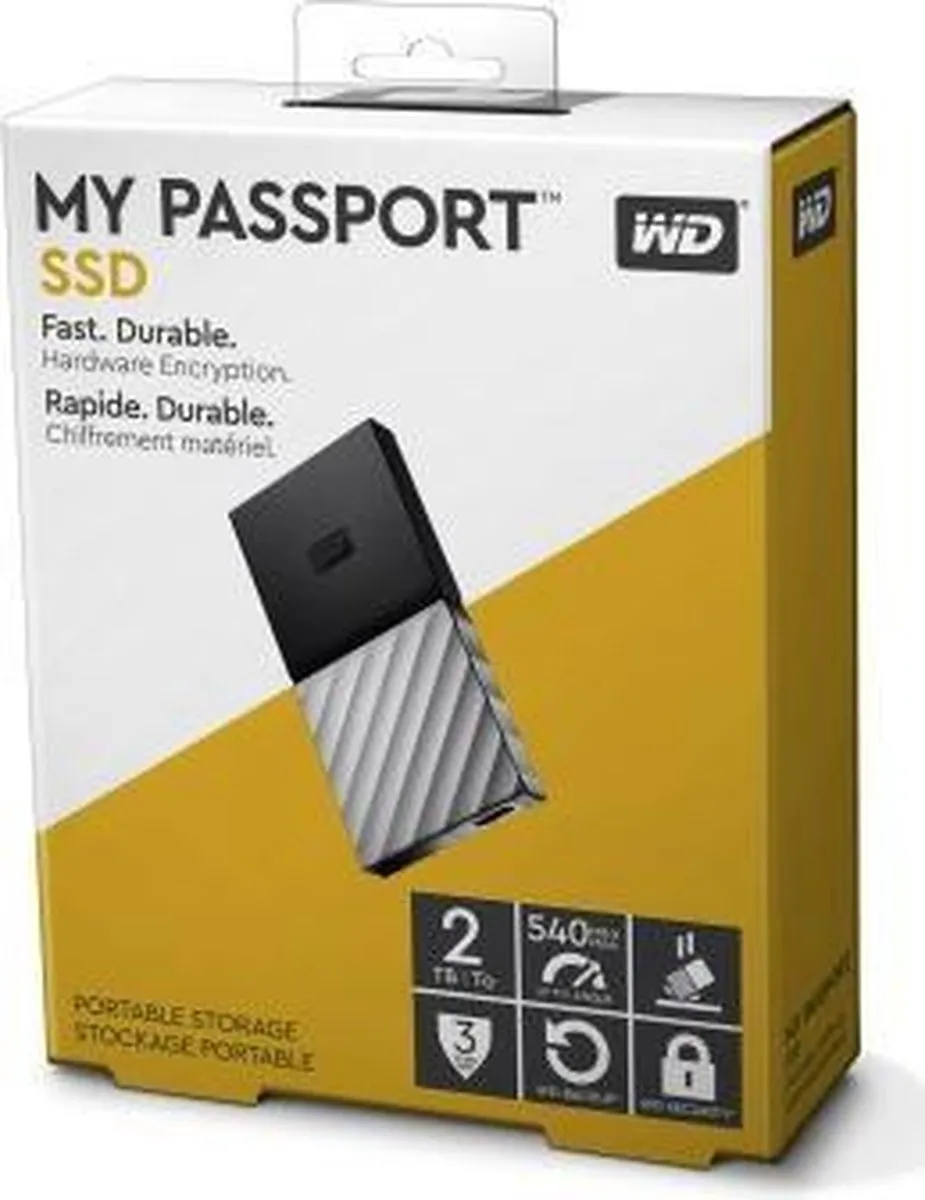 Western Digital My Passport SSD WDBKVX0020PSL-WESN 2TB - Zwart - afbeelding 6 van 6