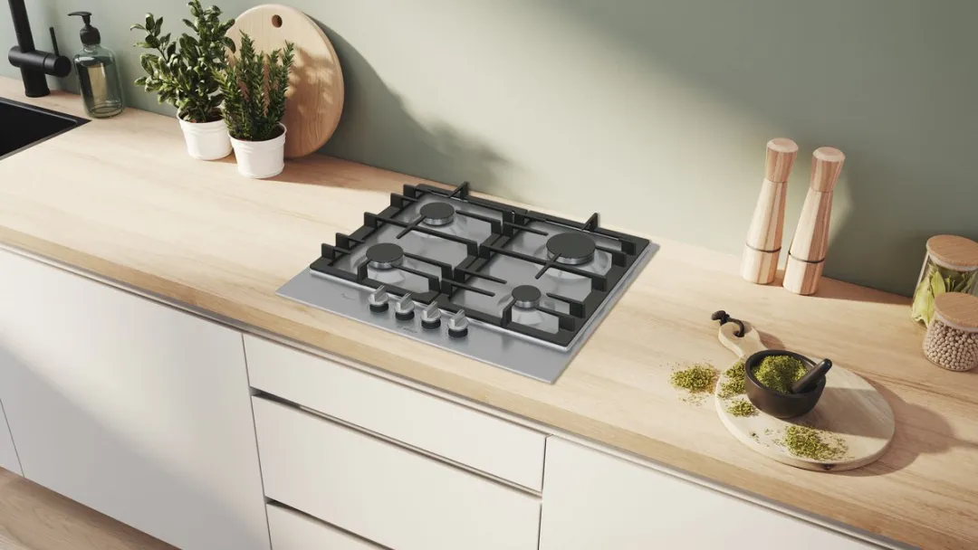 Bosch Serie 6 PCP6A5I90 Gaskookplaat 60cm - 4 Zones Roestvrijstaal