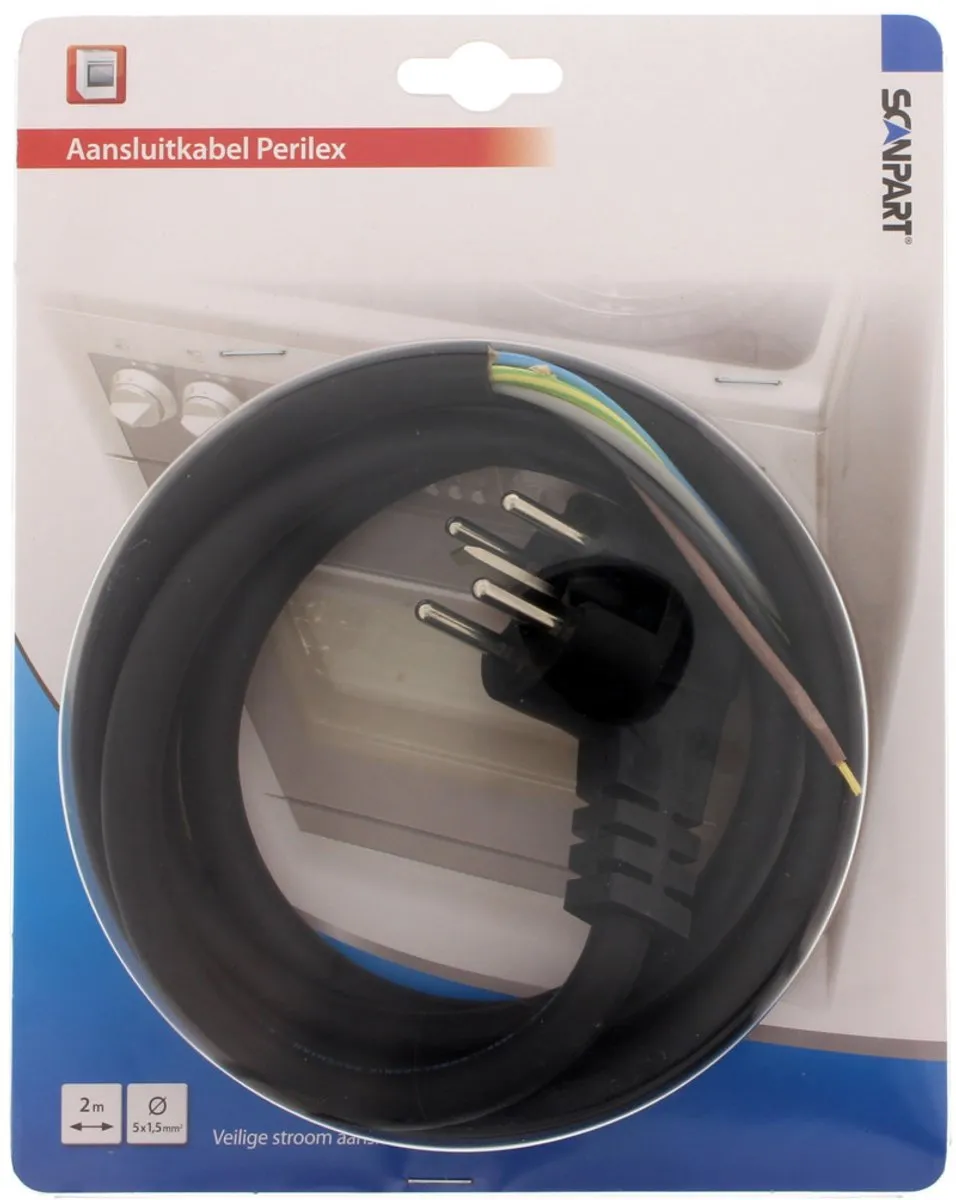 Scanpart Perilex Aansluitkabel 2m - Zwart