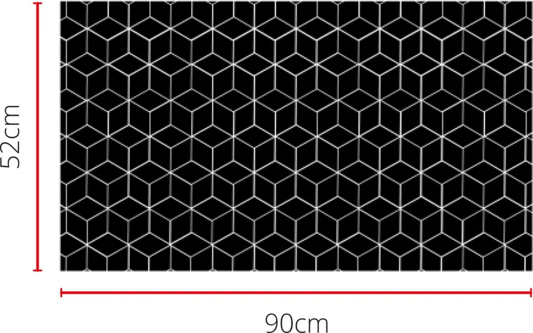 Scanpart Inductie Beschermmat 90x52cm - Zwart - MPN 4200000500