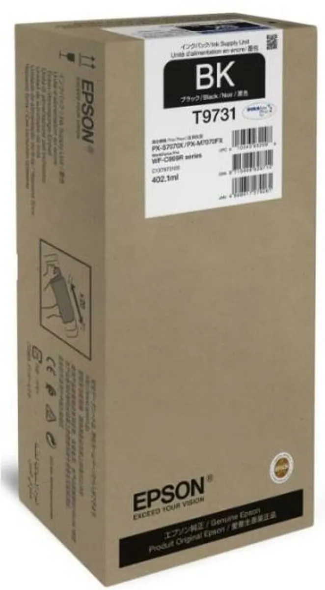 Epson WF-C869R XL Zwart Inktcartridge C13T973100 - 22.500 pagina's
