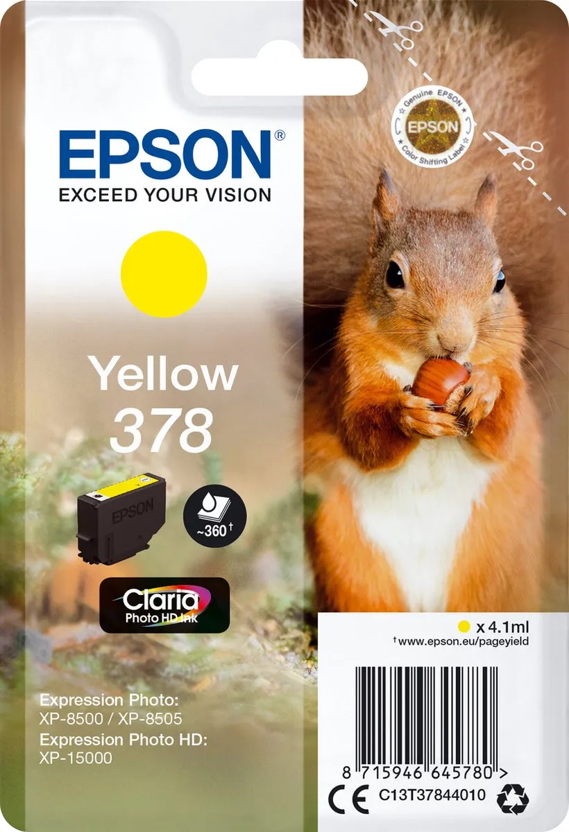 Epson C13T37844020 Compatibele Inktcartridge Geel