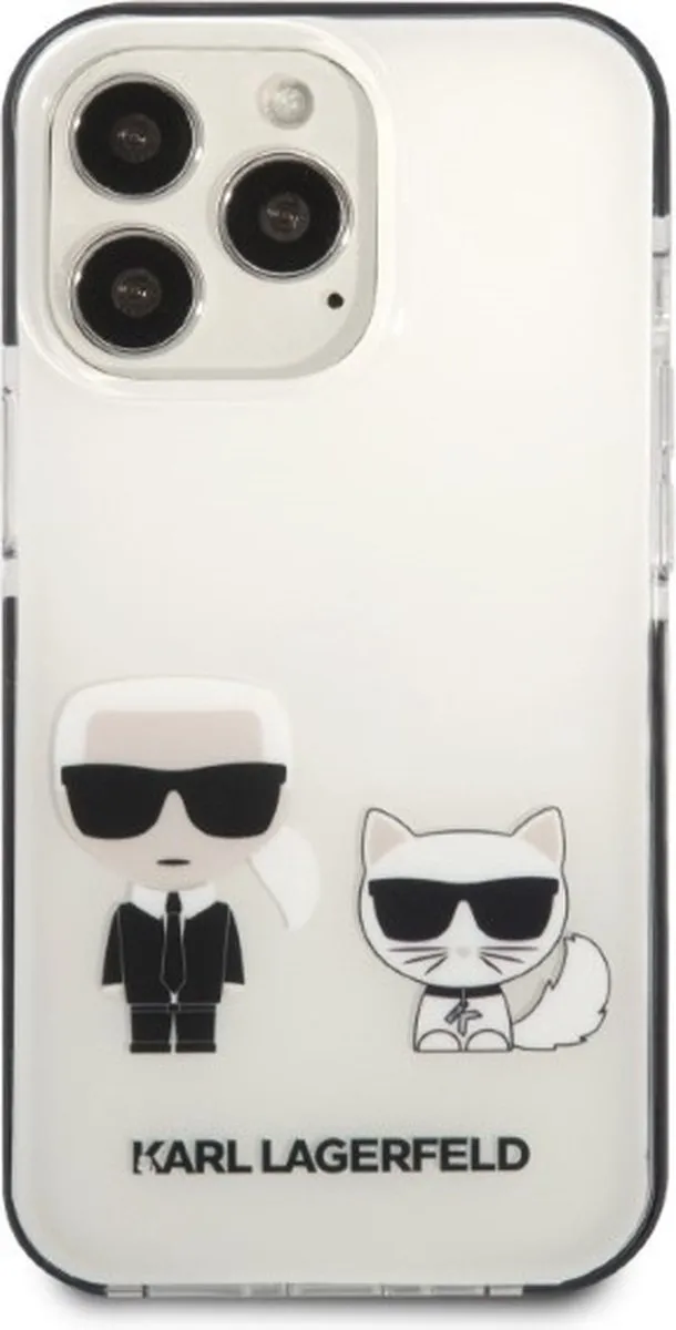 Karl Lagerfeld KLHCP13XTPEKCW Hoesje iPhone 13 Pro Max - Wit