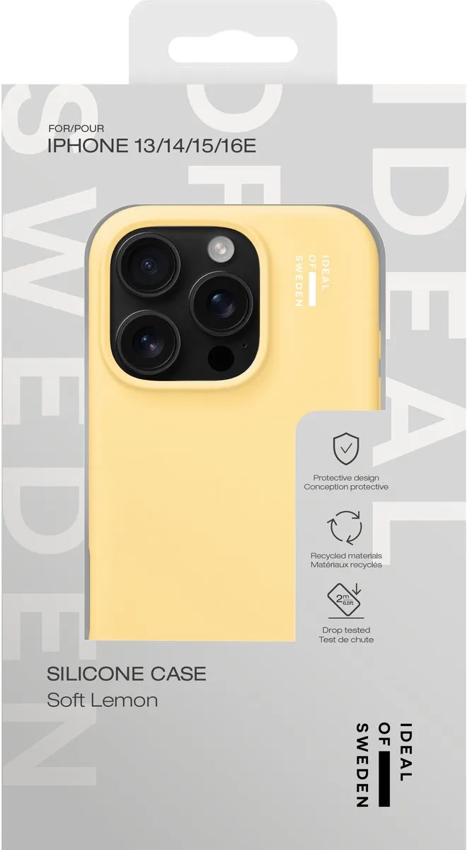 iDeal of Sweden iPhone 13/14/15/16e Silicone Hoesje - Geel