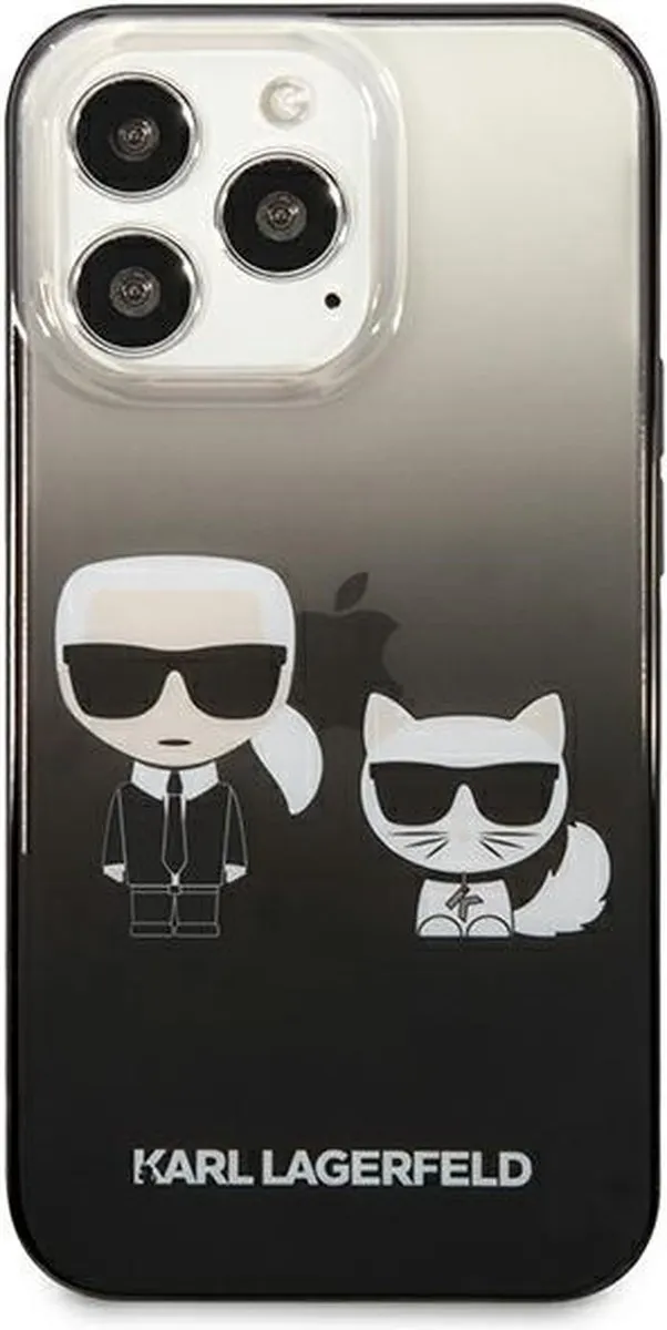 Karl Lagerfeld KLHCP13LTGKCK iPhone 13 Pro Hoesje - Zwart