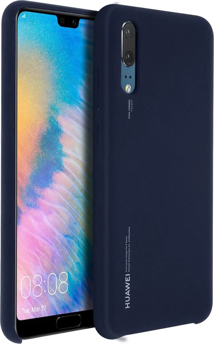 Huawei P20 Silicon Hoesje - Blauw