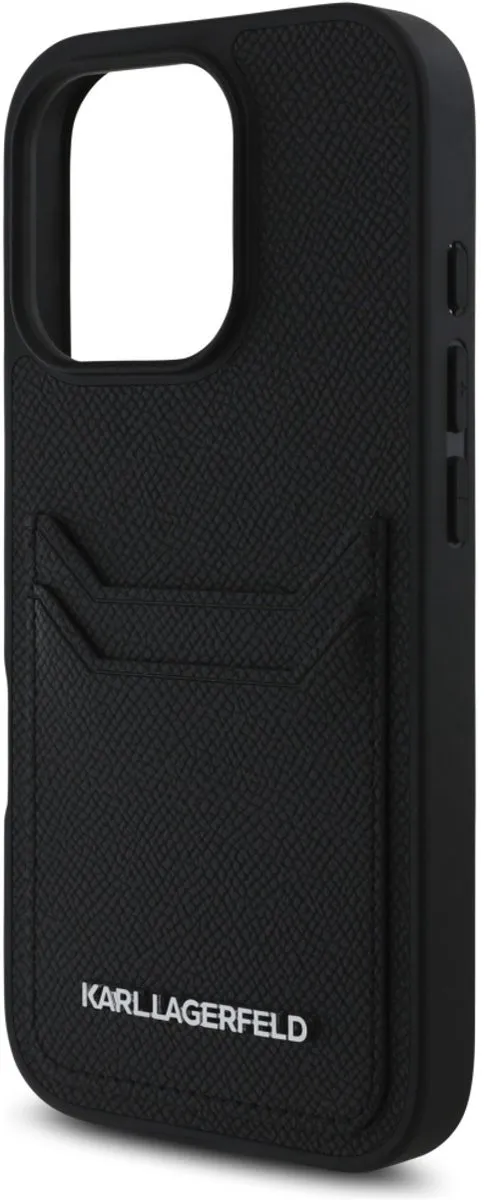 Karl Lagerfeld Hoesje iPhone 16 Pro Max - Transparent - 1 Pasje