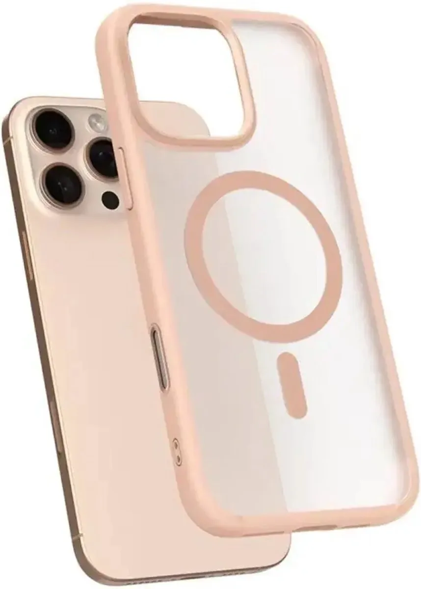Spigen Ultra Hybrid T ACS06811 Hoesje - iPhone 16 Pro Max - Roze Titanium