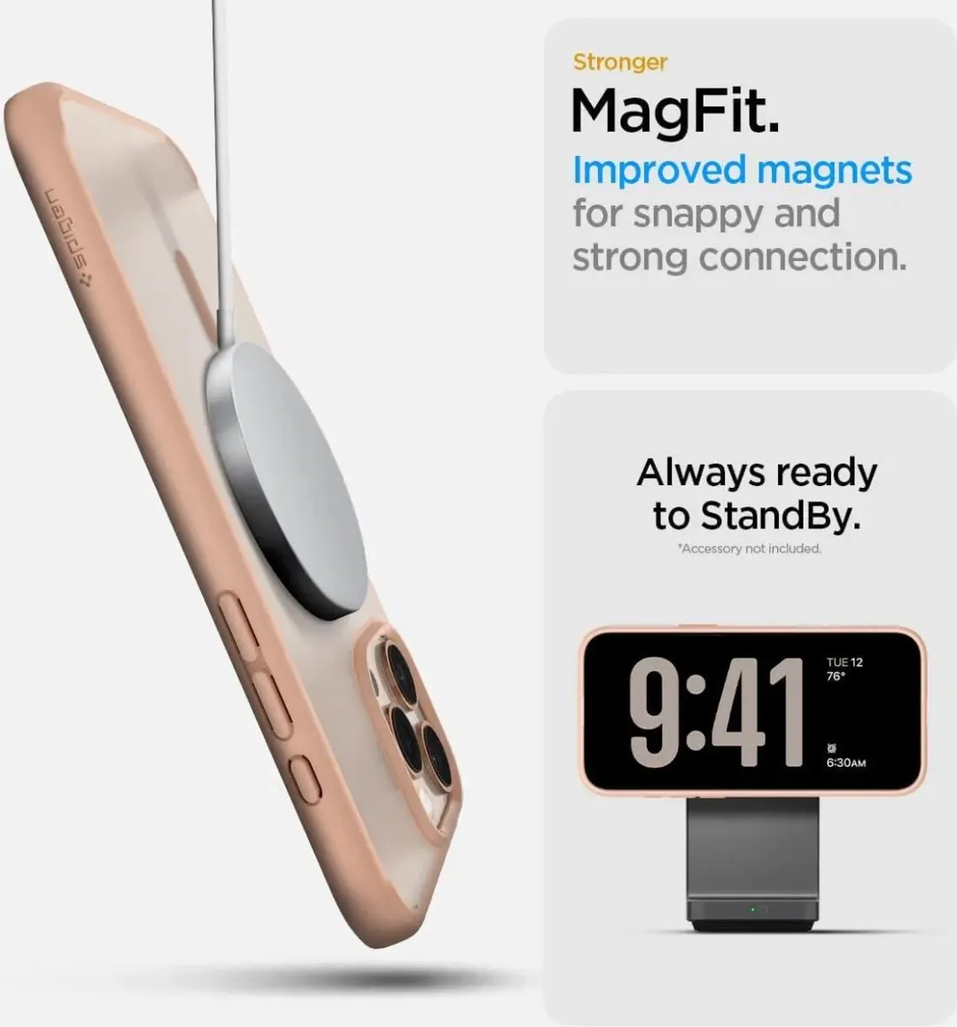 Spigen Ultra Hybrid T ACS06811 Hoesje - iPhone 16 Pro Max - Roze Titanium
