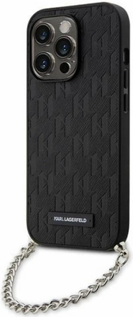 Karl Lagerfeld Saffiano Monogram Hoes iPhone 14 Pro