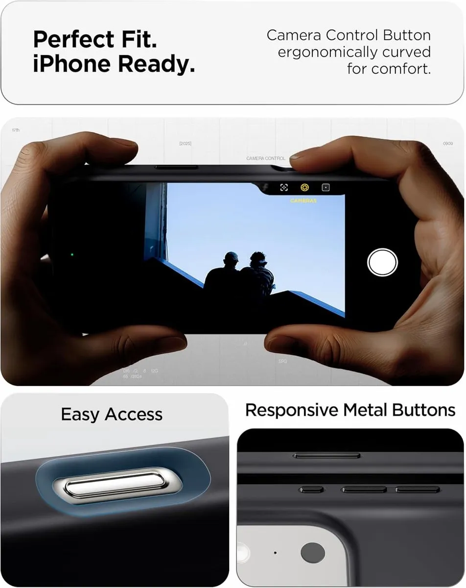Spigen iPhone 17 Pro Max Back Cover - Zwart
