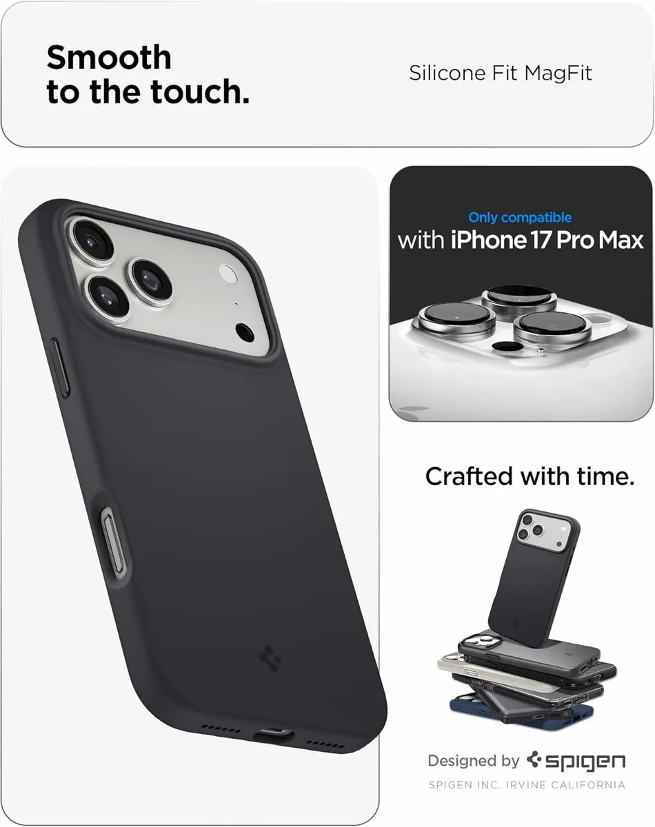 Spigen iPhone 17 Pro Max Back Cover - Zwart