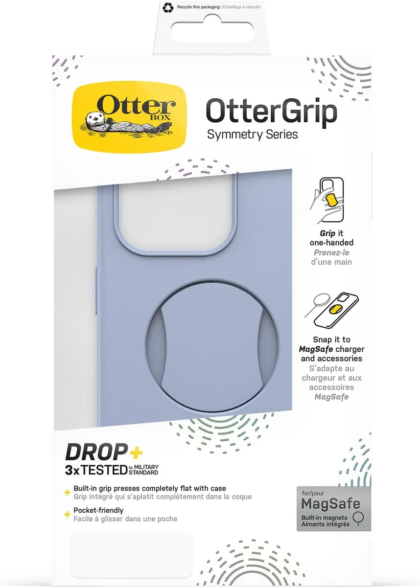 OtterBox OtterGrip Hoesje 77-93141 - iPhone 15 Pro - Blauw - afbeelding 6 van 6