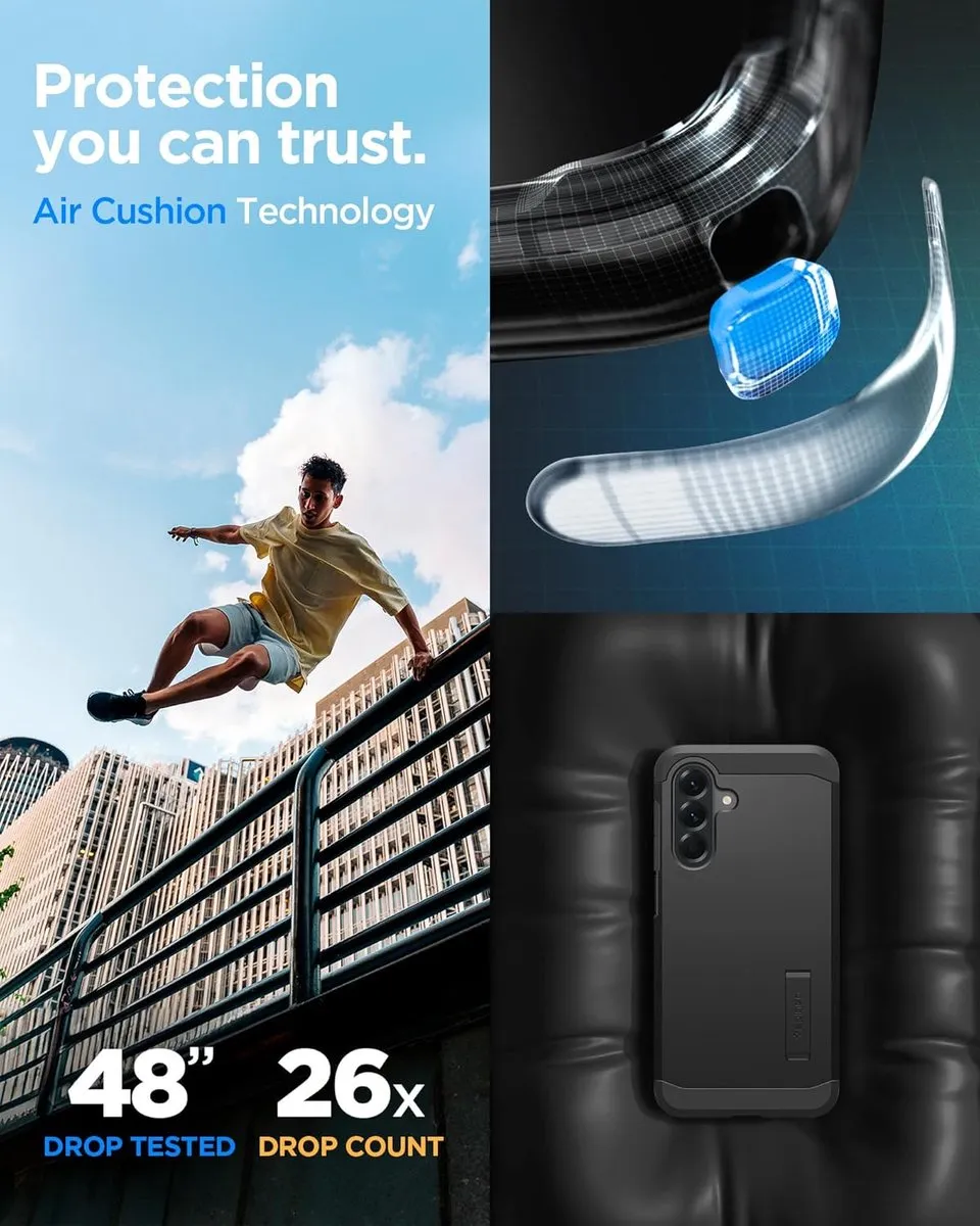 Spigen Tough Armor Back Cover - Samsung Galaxy A56 - Zwart