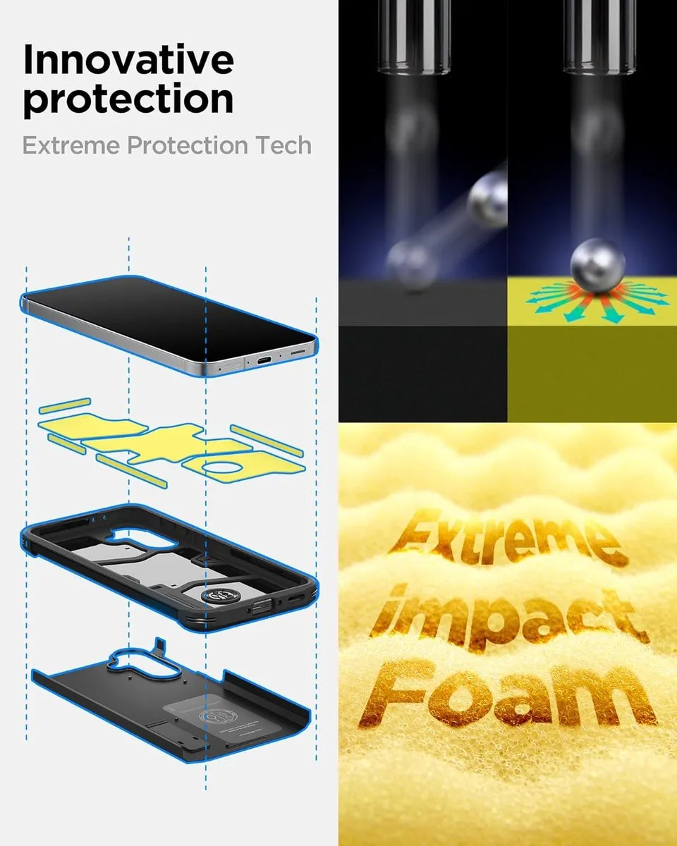 Spigen Tough Armor Back Cover - Samsung Galaxy A56 - Zwart
