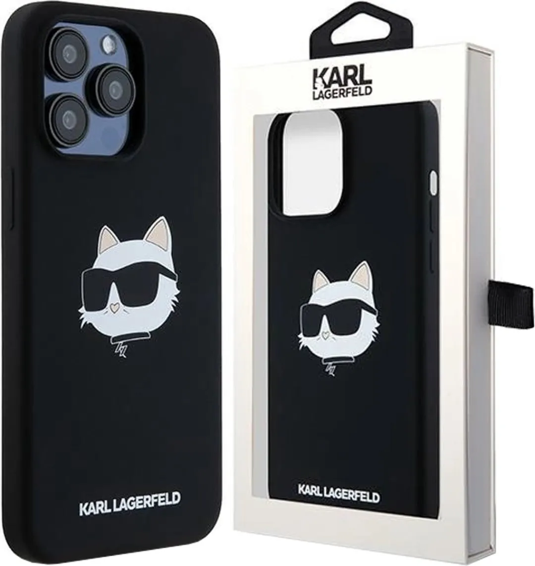 Karl Lagerfeld Choupette Head MagSafe Hoesje iPhone 15 Pro Max