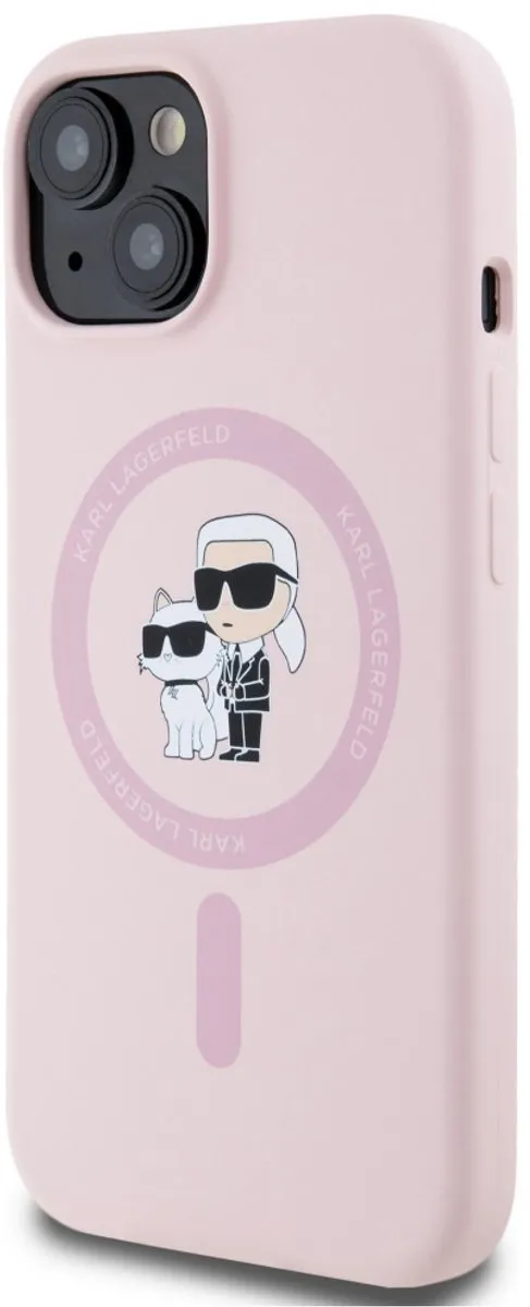 Karl Lagerfeld Karl&Choupette Hoesje iPhone 15 Plus - Transparent