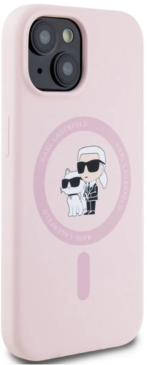 Karl Lagerfeld Karl&Choupette Hoesje iPhone 15 Plus - Transparent