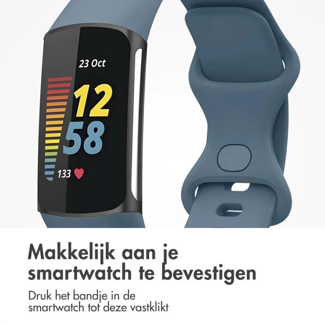 Imoshion Siliconen Bandje Fitbit Charge 5/6 - Blauw