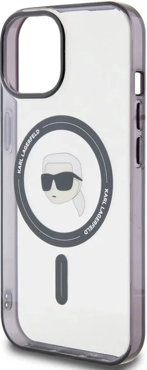 Karl Lagerfeld KLHMP15MHKHNOTK iPhone 15 Plus Hardcase - Transparant