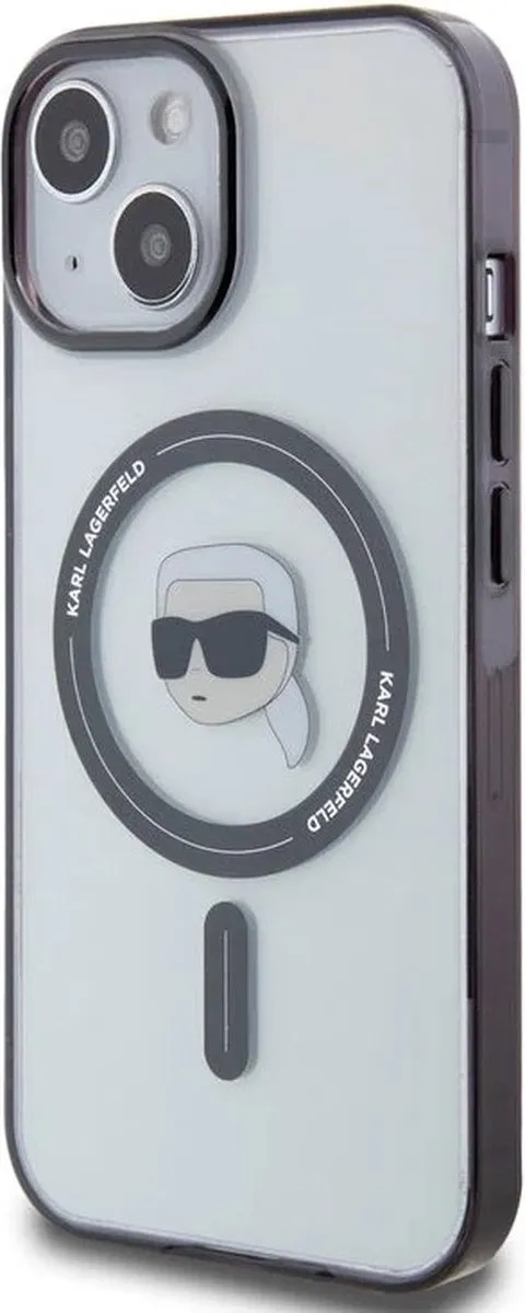 Karl Lagerfeld KLHMP15MHKHNOTK iPhone 15 Plus Hardcase - Transparant