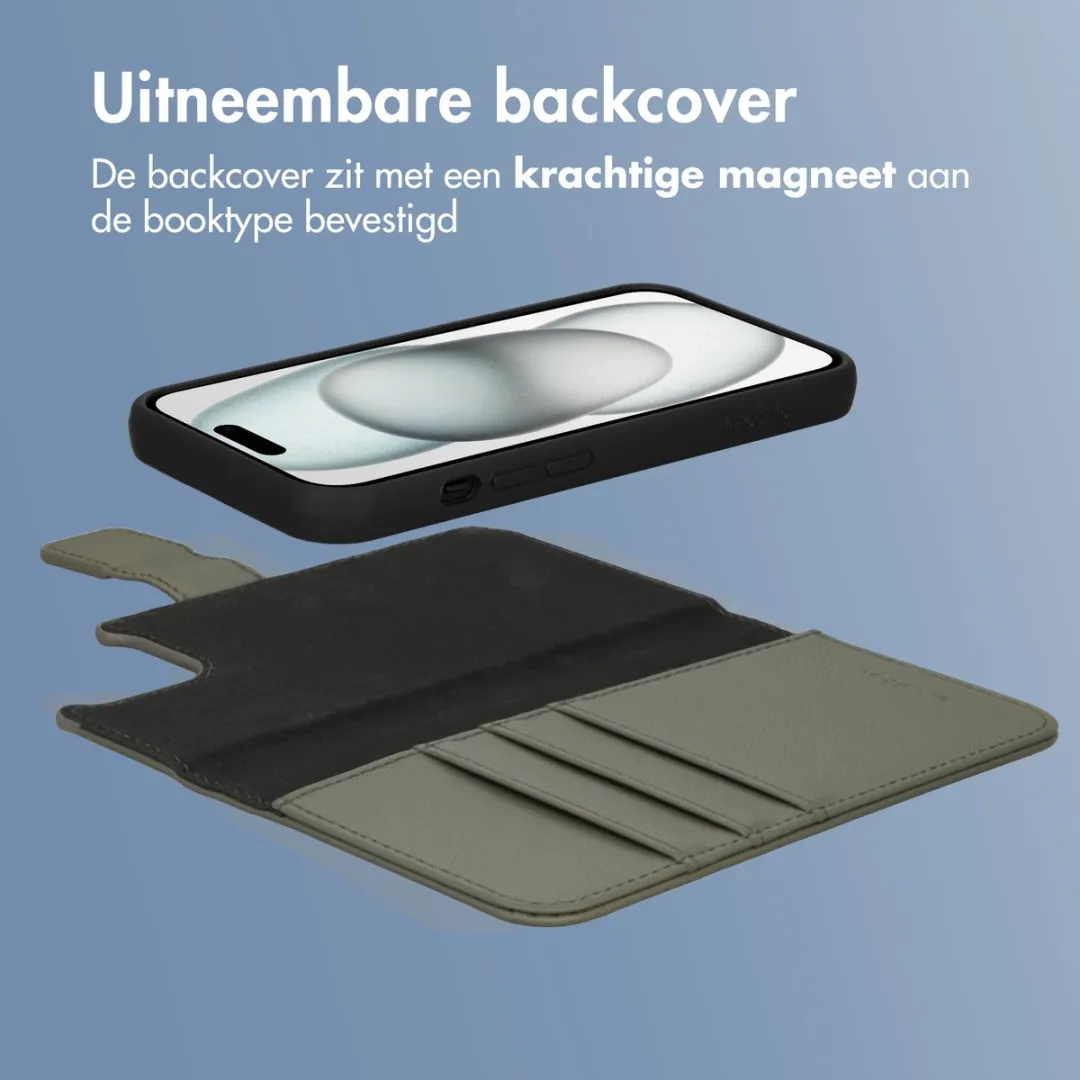 Imoshion iPhone 15 Hoesje 2-in-1 Bookcase - Groen