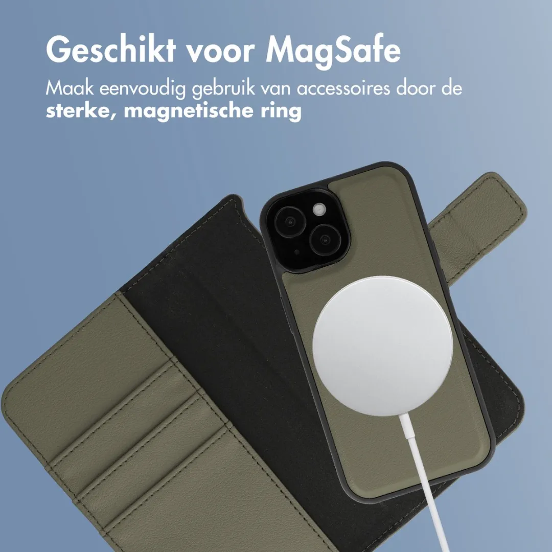 Imoshion iPhone 15 Hoesje 2-in-1 Bookcase - Groen