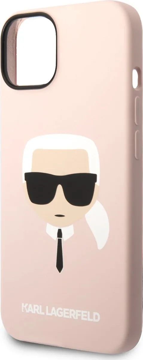 Karl Lagerfeld Silicone Back Cover iPhone 14 Plus - Roze - MPN 3666339085452