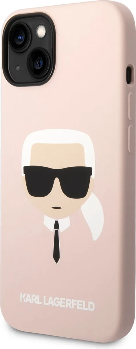 Karl Lagerfeld Silicone Back Cover iPhone 14 Plus - Roze - MPN 3666339085452