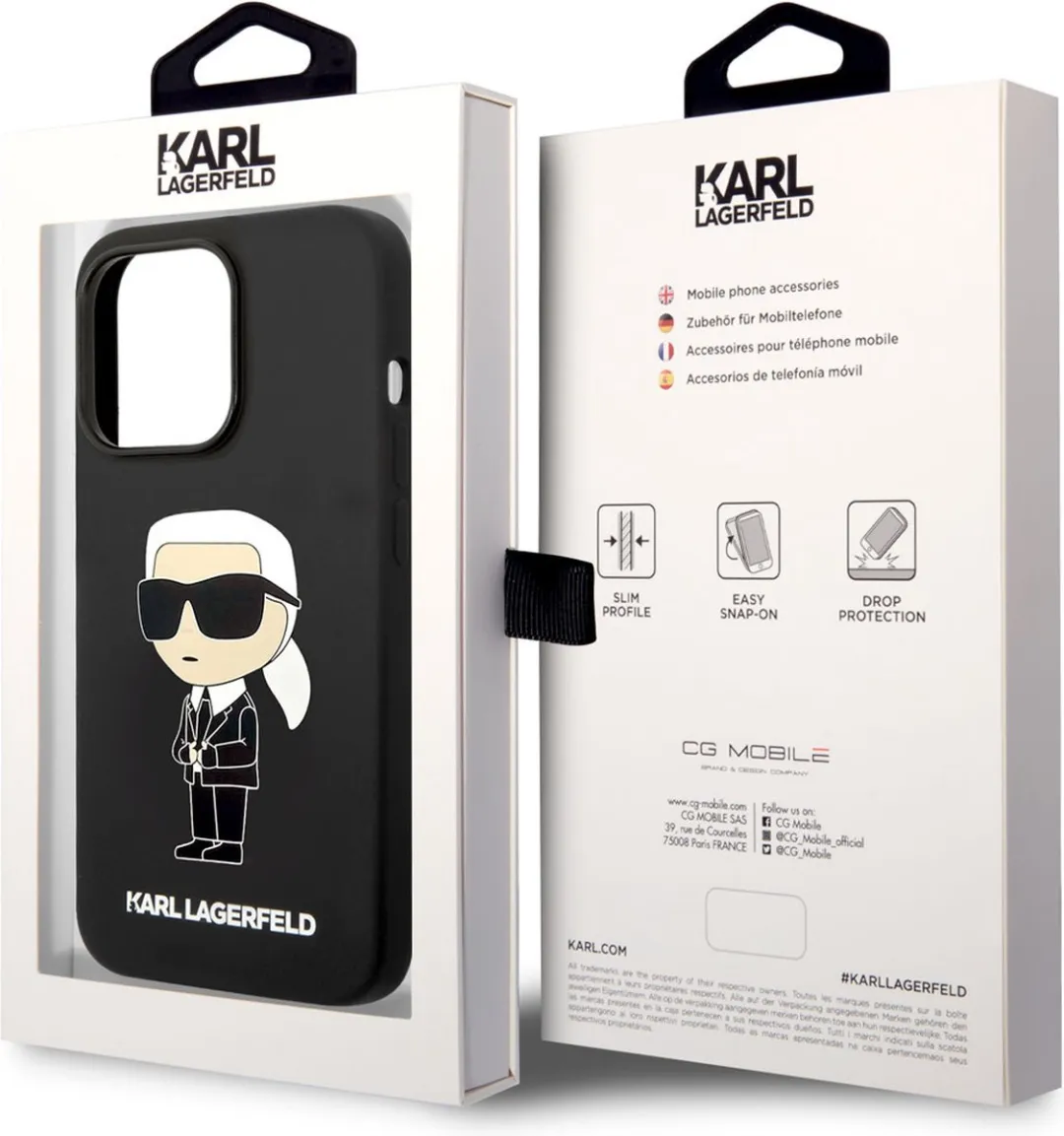 Karl Lagerfeld iPhone 14 Pro Max Hardcase - Zwart - 3666339086596