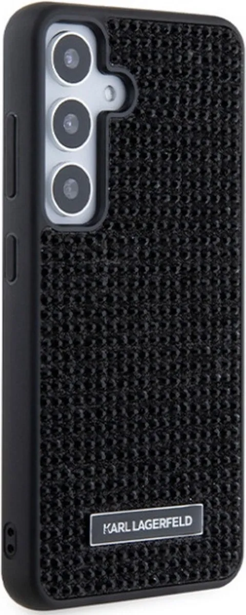 Karl Lagerfeld Rhinestones Back Case S24 - Zwart