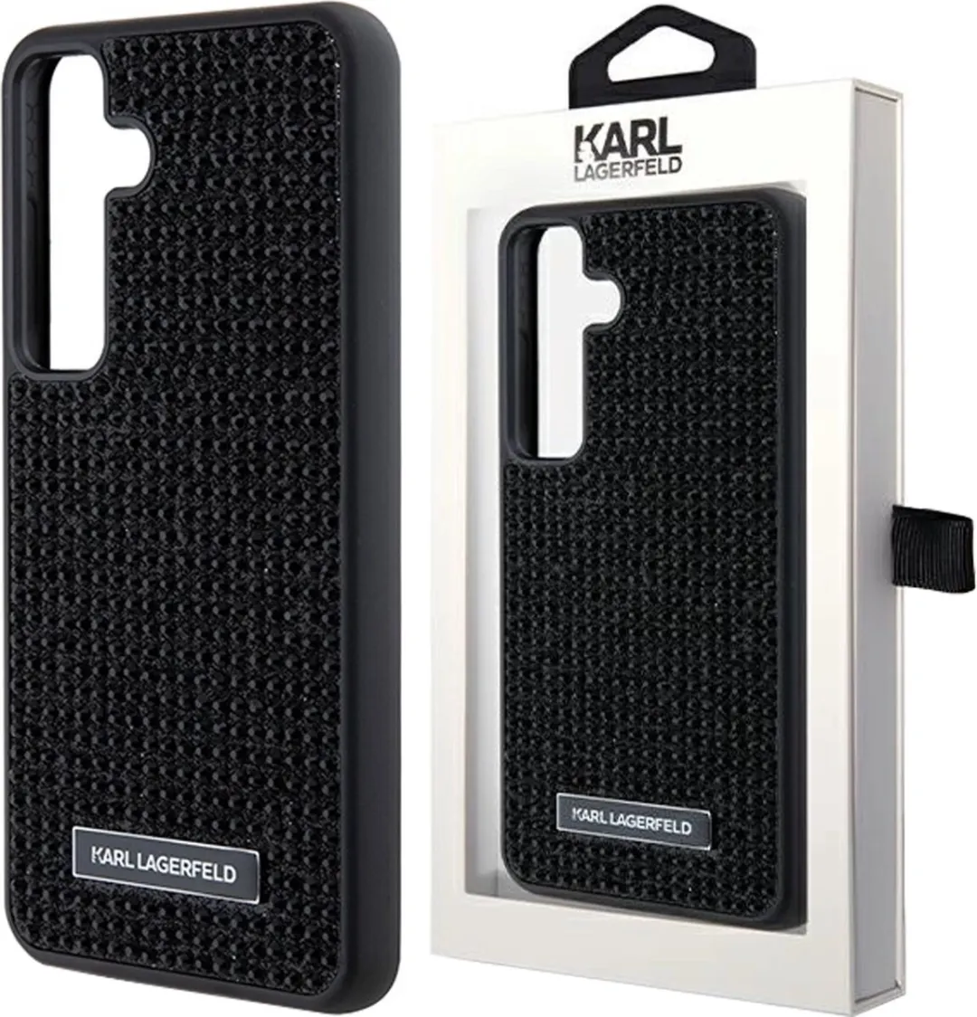 Karl Lagerfeld Rhinestones Back Case S24 - Zwart - afbeelding 6 van 6