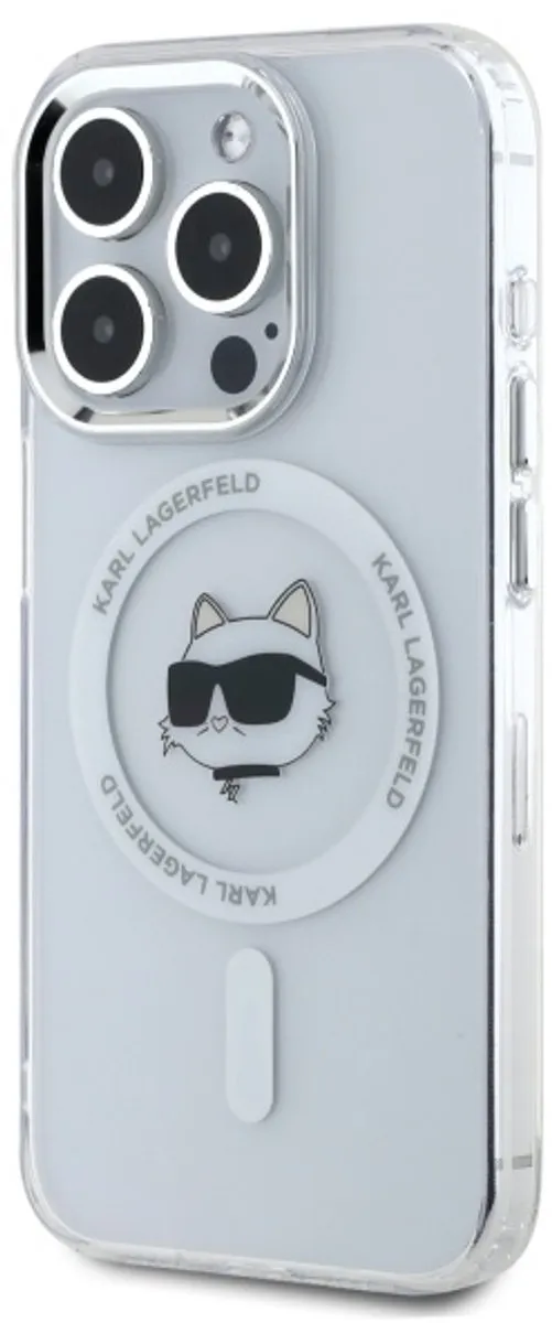 Karl Lagerfeld Hoesje iPhone 15 Pro 6.1 MagSafe - Transparent