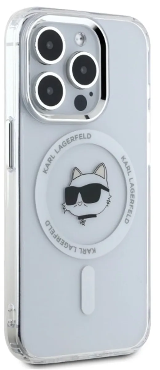 Karl Lagerfeld Hoesje iPhone 15 Pro 6.1 MagSafe - Transparent