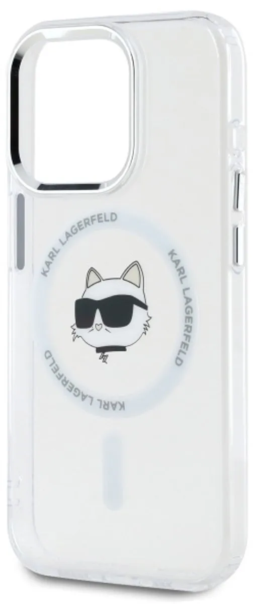 Karl Lagerfeld Hoesje iPhone 15 Pro 6.1 MagSafe - Transparent