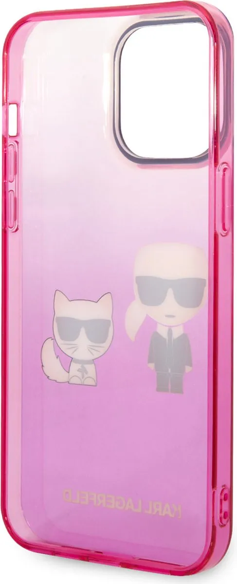 Karl Lagerfeld iPhone 14 Pro Max Hoesje - Roze - TPU - MagSafe