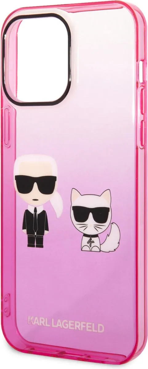 Karl Lagerfeld iPhone 14 Pro Max Hoesje - Roze - TPU - MagSafe