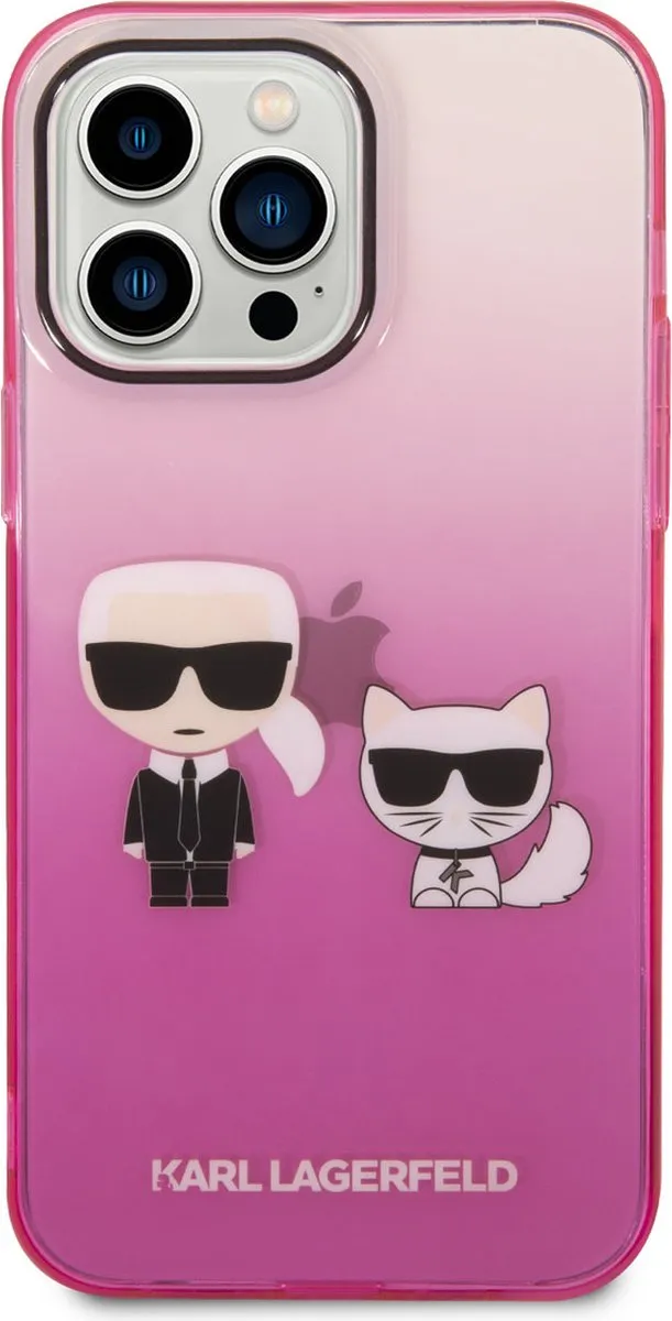 Karl Lagerfeld iPhone 14 Pro Max Hoesje - Roze - TPU - MagSafe - afbeelding 6 van 6