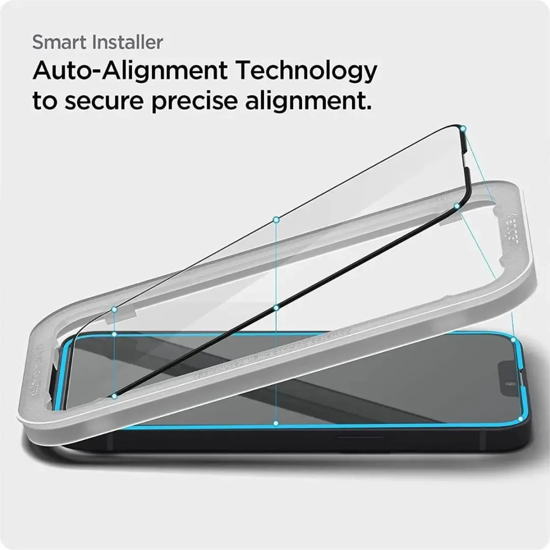 Spigen AlignMaster iPhone 16e Screen Protector - 2 Stuks - Zwart