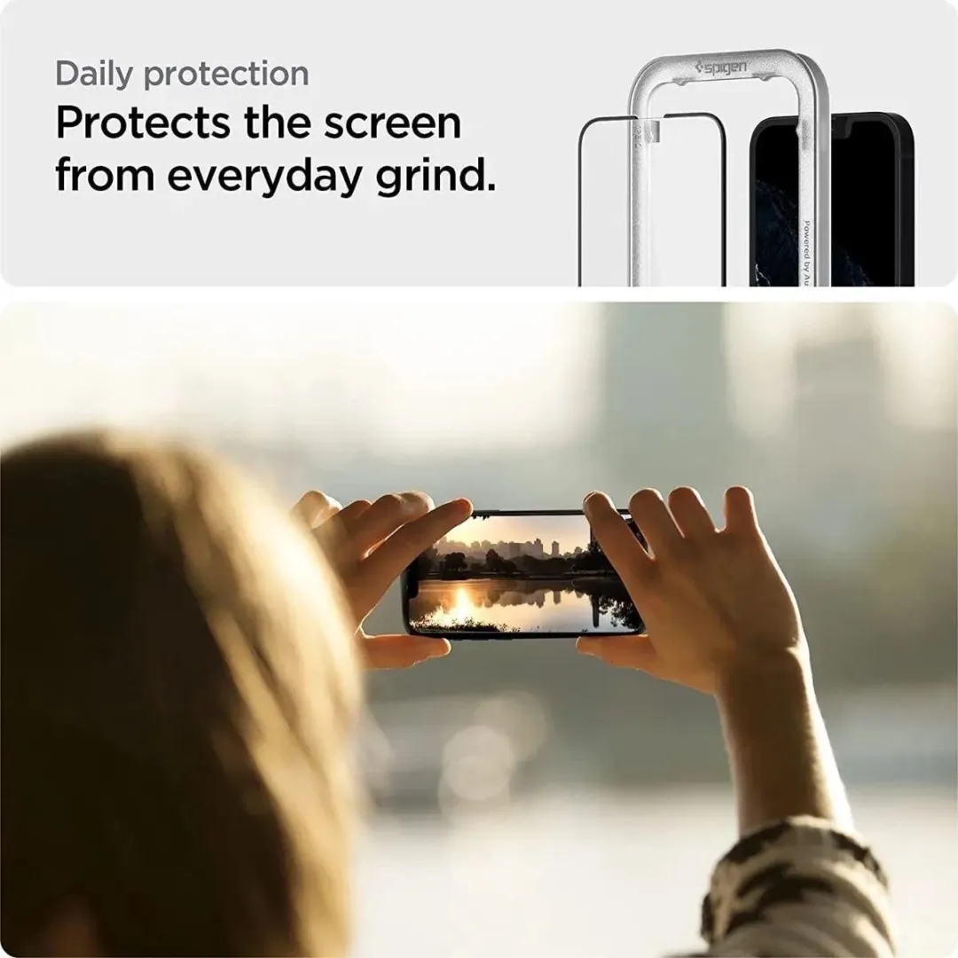 Spigen AlignMaster iPhone 16e Screen Protector - 2 Stuks - Zwart